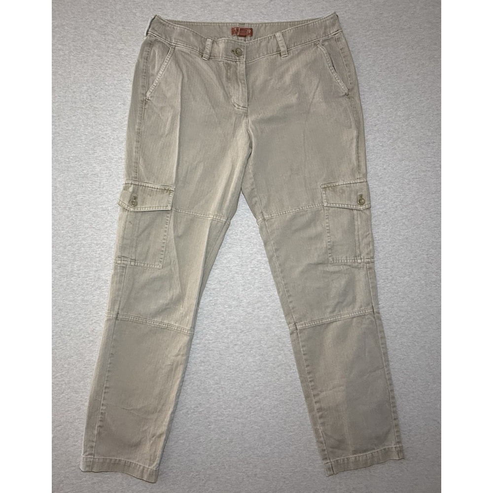 Tommy Bahama Woman's Gemma Fit Khaki Cargo Pants Size 8
